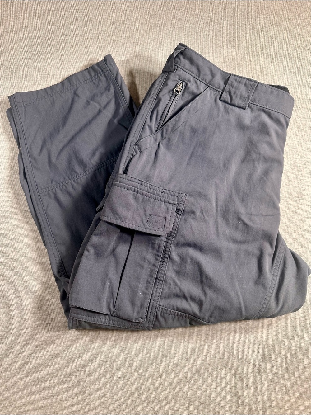 Duluth Men's Dark Gray Cargo Pants - Lightweight Utility Trousers
